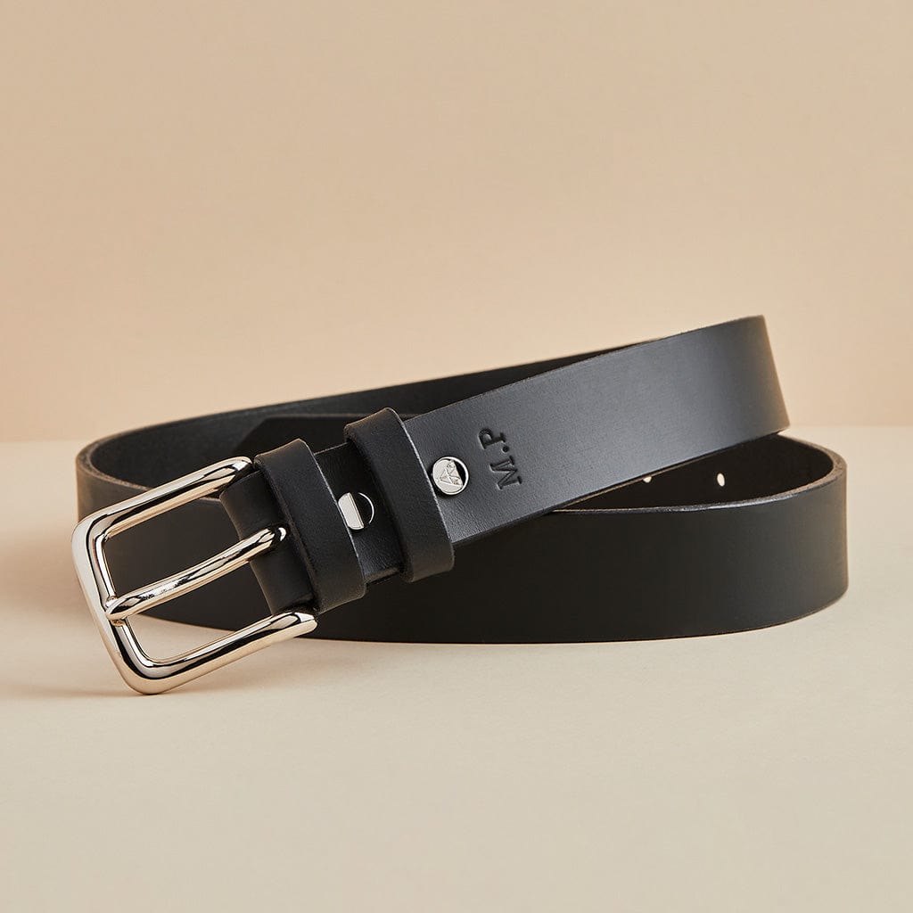 Personalised Men's Leather Belt Man Bear