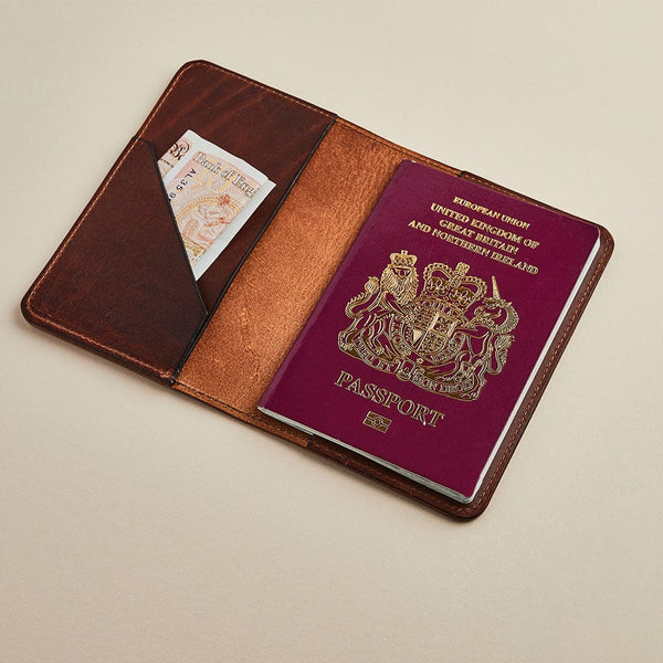 Personalised Leather Passport Holder